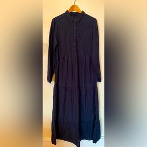 Elegant Black Long Sleeve Dress